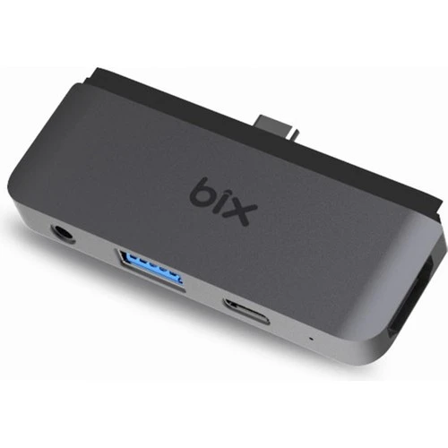 Bix BX16HB 4in1 Type-C 4K@30Hz HDMI, USB 3.0, AUX, 100W PD iPad, Macbook/Windows Uyumlu Çoklayıcı Adaptör ürün görseli 1