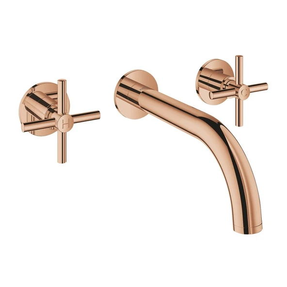 Grohe Atrio 3 Delikli Lavabo Bataryası Warm Sunset - 20164Da3
