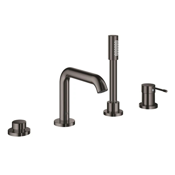 Grohe Essence Dört Delikli Küvet Bataryası Hard Graphite - 19578A01