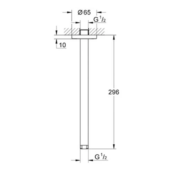 Grohe Rainshower Duş Başlığı Dirseği 292 Mm -28497000 - 2
