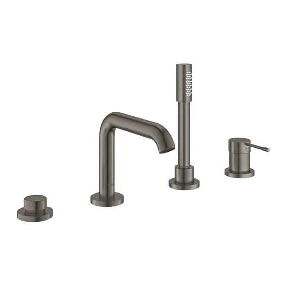 Grohe Essence Dört Delikli Küvet Bataryası Brushed Hard Graphite - 19578Al1