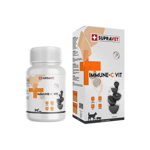 Supravet Immune C Kedi Köpek Vitamini 75 Tab