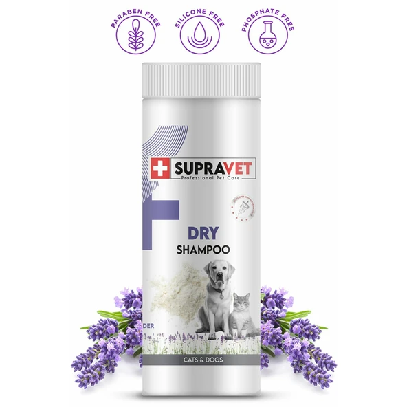 Supravet Lavanta Özlü Kedi Köpek Toz Şampuan 150 Ml