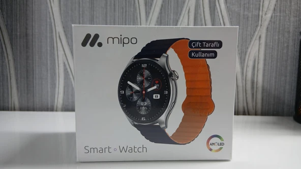 Mipo S22 Akıllı Saat Gümüş Mavi Turuncu - 3