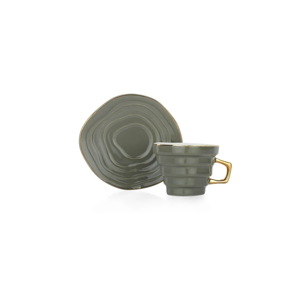 Schafer Glossy 6 Kişilik Kahve Fincan Seti 12 Parça-Asorti04 - 4