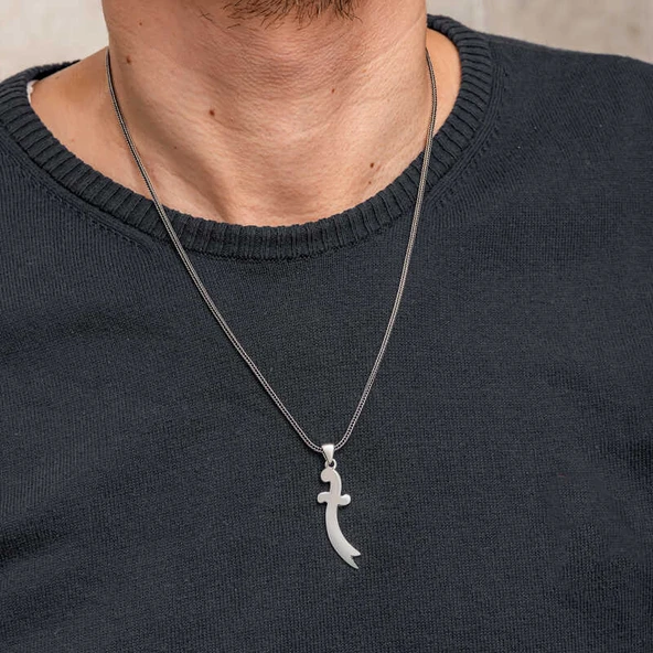 Gümüş Zülfikar Kılıcı Erkek Kolye SL10795 - Resim 6