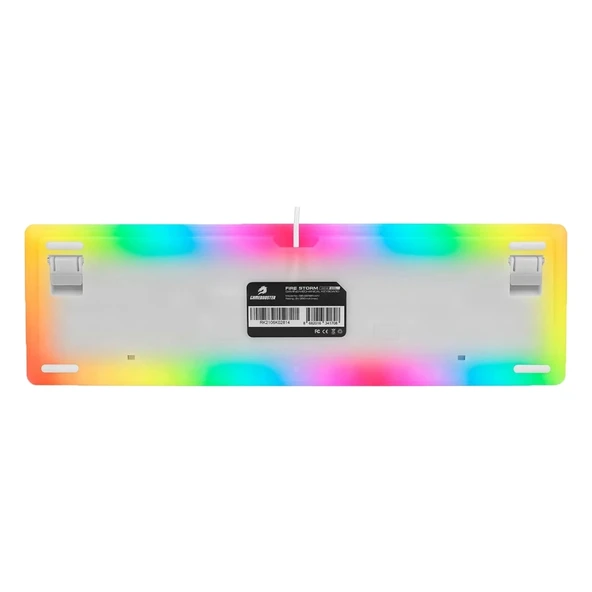 GameBooster G918 Fire Storm RGB Blue Switch Beyaz Mekanik Gaming Klavye - 5