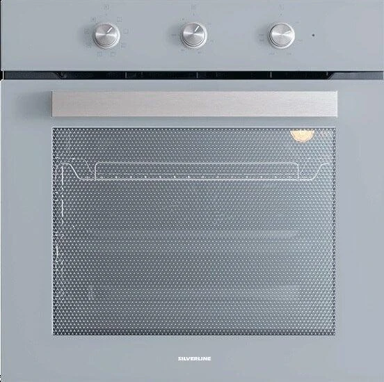 Silverline Gri Cam Ankastre Set 4'lü Paket 3457 - CS5365S01 Woklu - BO6503S01 - MW9018S02 Mikrodalga - Resim 4