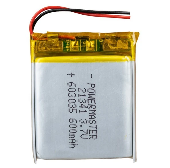 Powermaster 603035, 3.7 Volt Gücünde Ve 600mah Mah Kapasitesinde Bir Lityum Polimer Pil