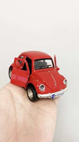 Kırmızı Vosvos 10 cm Kişiye Özel Plakalı - 7