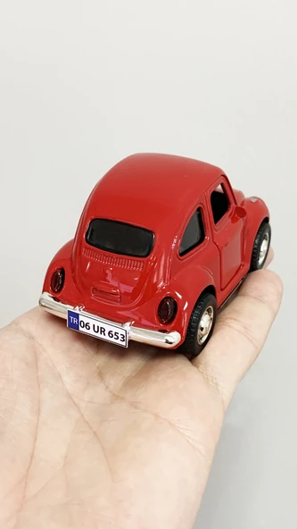 Kırmızı Vosvos 10 cm Kişiye Özel Plakalı - 4