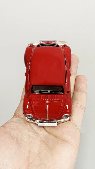 Kırmızı Vosvos 10 cm Kişiye Özel Plakalı - 5