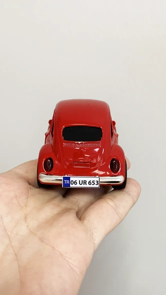 Kırmızı Vosvos 10 cm Kişiye Özel Plakalı - 8