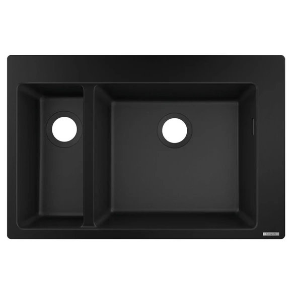 Hansgrohe S510-F635 Ankastre Granit Eviye 180/450 Grafit Siyahı
