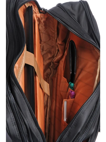 Ççs 71242 Siyah Kumaş Laptop Bölmeli Evrak Çantası - 4