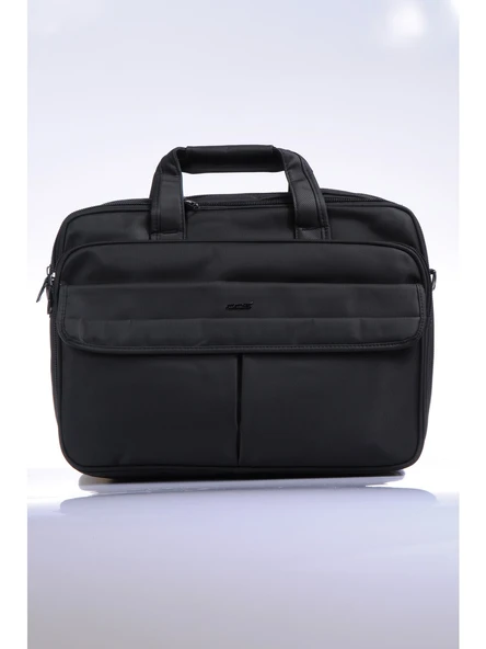 Ççs 71242 Siyah Kumaş Laptop Bölmeli Evrak Çantası