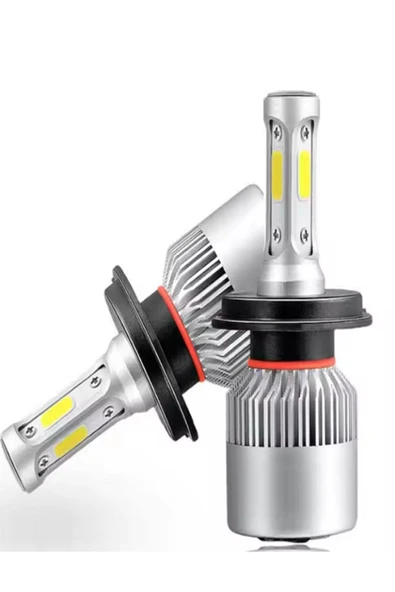 H4 SOĞUTMALI LED ZENON LED XENON 3 YÖNLÜ KISA UZUN FAR AMPULÜ 12V 36W 7200 LÜMEN