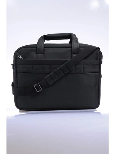 Ççs 71242 Siyah Kumaş Laptop Bölmeli Evrak Çantası - 3