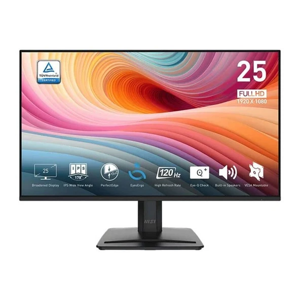 MSI 24.5" FLAT IPS PRO MP251 E2 1MS 120HZ HDMI-DP EV İŞ MONİTÖRÜ 1920X1080 - 2