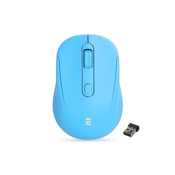 EVEREST SM-300 Usb Mavi 4D Optik Alkalin Pil Kablosuz Mouse - Resim 2