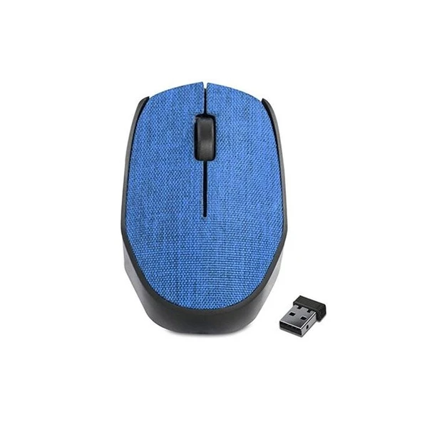EVEREST KM-218 USB Kablosuz 2.4Ghz Mavi Kumaş Yüzey Mouse ürün görseli