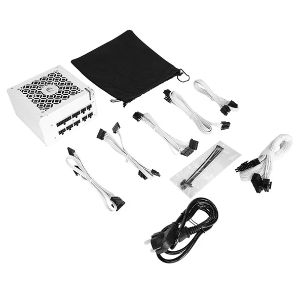 RAMPAGE 750W 80+ BRONZE MATE M750-80PB TAM MODÜLER POWER SUPPLY BEYAZ - Resim 10