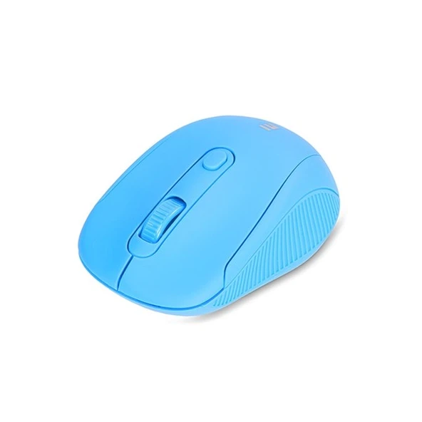 EVEREST SM-300 Usb Mavi 4D Optik Alkalin Pil Kablosuz Mouse - Resim 3