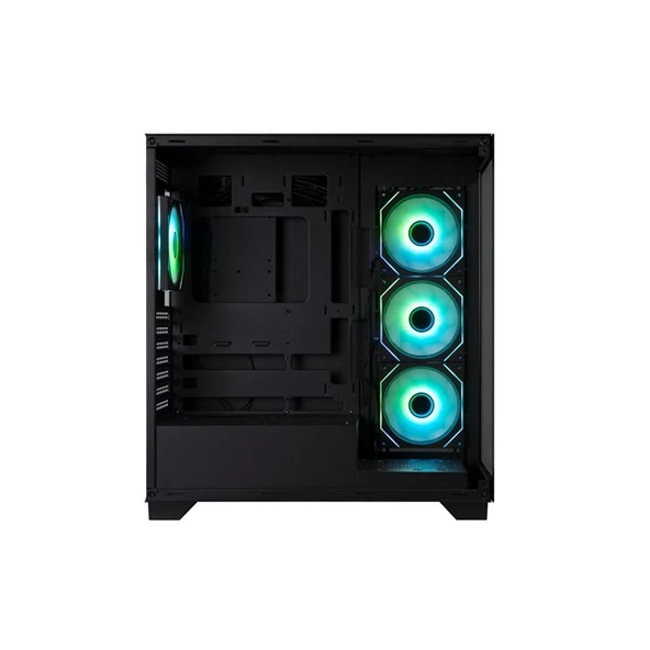 BITFENIX 600W 80+ CUBE PREMIUM BFC-CETB60KKGSK-4F Gaming Mid-Tower PC Kasası Pencereli - 2