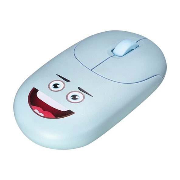 Everest SM-26 FASHION 2.4Ghz Mavi Kabartmalı Kablosuz Mouse - 5