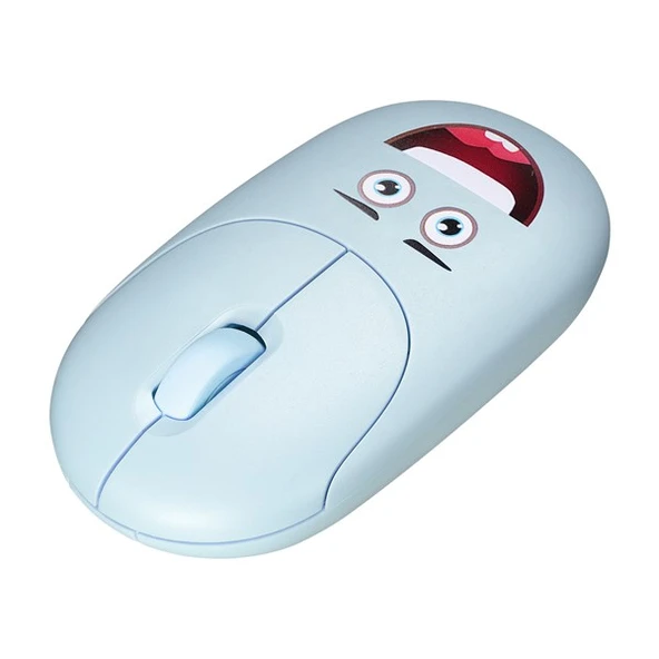 Everest SM-26 FASHION 2.4Ghz Mavi Kabartmalı Kablosuz Mouse - 3