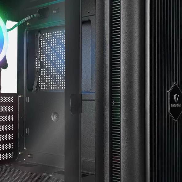 RAMPAGE 650W 80+ PROLIX MESH 4-RGB FANLI GAMING MID-TOWER PC KASASI - Resim 5