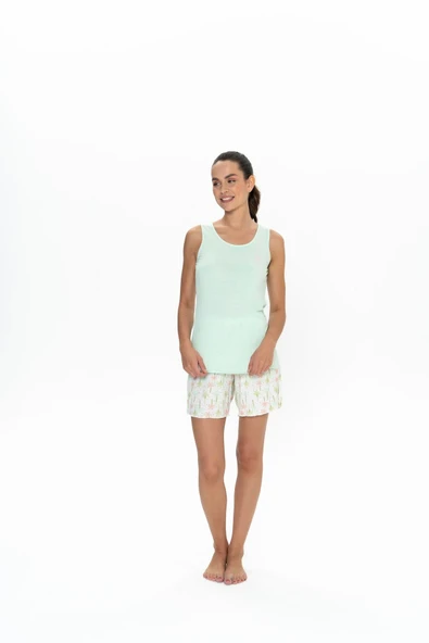 U.S. Polo Assn. 20080 Kadın Şort Pijama Takım