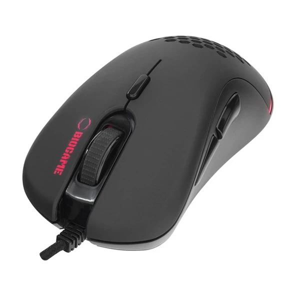 BIOGAME BM-GX20 RIPOSTE Usb RGB Işıklı Makrolu 6400dpi Örgü Kablolu Gaming Oyuncu Mouse - Resim 2