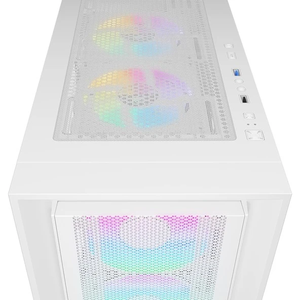 RAMPAGE 750W 80+ BRONZE VOYAGER 4-RGB FANLI GAMING MID-TOWER PC KASASI BEYAZ - 5