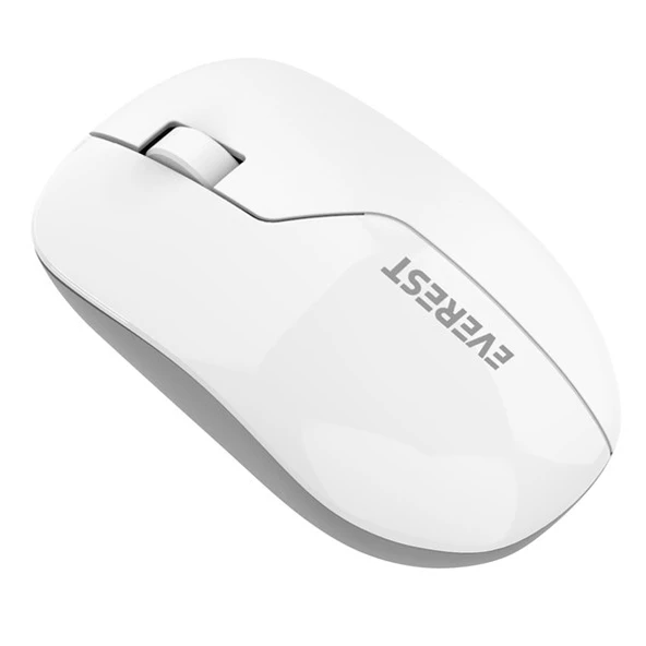 EVEREST SMW-973 USB Kablosuz 2.4Ghz Beyaz/Gri Mouse ürün görseli