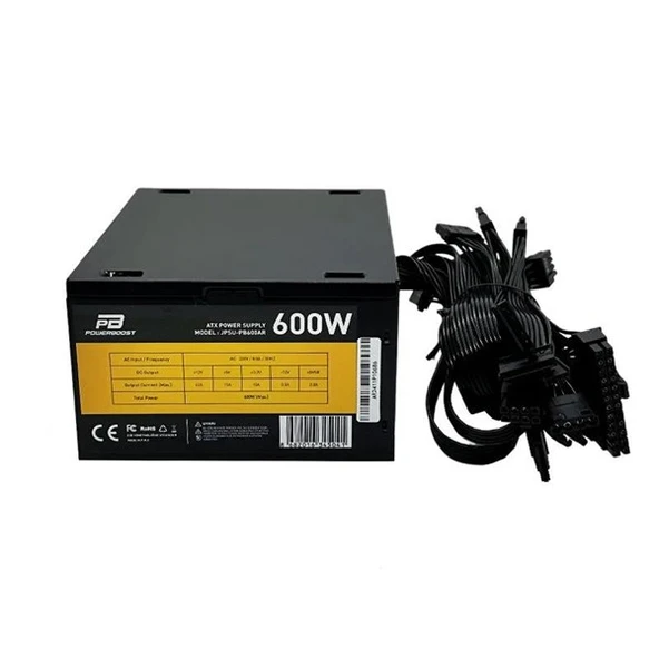 PowerBOOST 600W PB600AR 12cm Fanlı Power Supply - Resim 7
