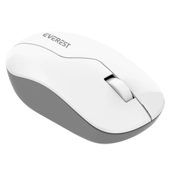 EVEREST SMW-973 USB Kablosuz 2.4Ghz Beyaz/Gri Mouse - Resim 4