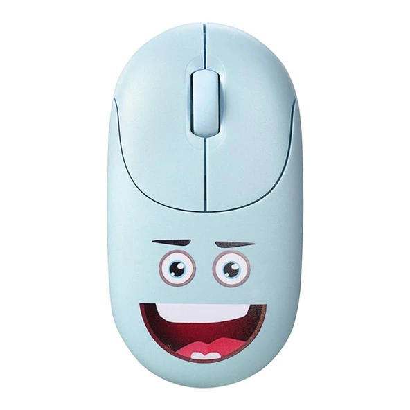Everest SM-26 FASHION 2.4Ghz Mavi Kabartmalı Kablosuz Mouse - 2