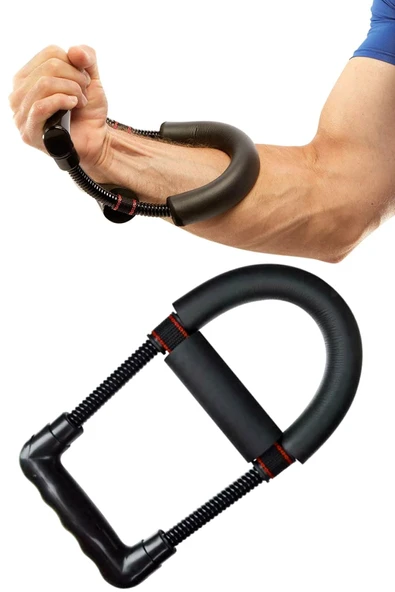 Bilek Güçlendirme Aleti Ayarlanabilir Siyah El Yayı Ön Arka Kol Güçlendirici Kas Geliştirici Fitness ürün görseli