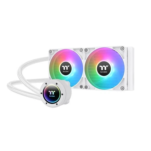 THERMALTAKE 240MM TH240 v2 CL-W364-PL12SW-A ARGB AM5-1851P SIVI SOĞUTMALI İŞLEMCİ FANI BEYAZ ürün görseli
