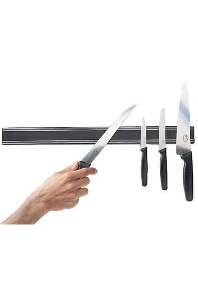 Pratik Güçlü Manyetik Duvara Monteli Yer Tasarrufu Mutfak Aleti Mıknatıslı Bıçak Standı Askısı-55 cm - 4