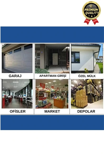 Deluxe 5 Metre Harekete Duyarlı Pilli Yanıp Sönen Kırmızı Işıklı Caydırıcı Dome Güvenlik Kamerası - 4
