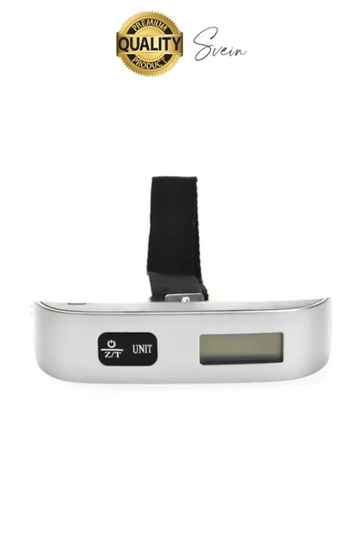 Taşınabilir Dijital Ekranlı Pilli El Kantarı Hassas Terazi Seyahat Yolculuk Bavul Çanta Tartı 50 Kg - 6