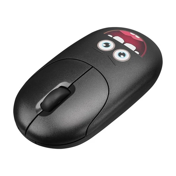 Everest SM-26 FASHION 2.4Ghz Siyah Kabartmalı Kablosuz Mouse - 3