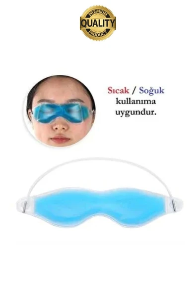 Göz Bandı Buz Jeli Yüz Termojel Maskesi Gözaltı Torbası Şişlik Giderici Soğuk Kompres Rahat Uyku - 6
