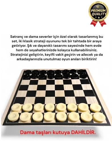 Özel Tasarım Stratejik Öğretici Zeka Geliştirici Çocuk Aile Boyu Etkinlik Eğlence Satranç Dama Seti - 3