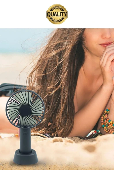 Taşınabilir El Tipi Usb Şarjlı 3 Kademeli Mini Pervane Serinletici Fan Soğutucu Sessiz Çalışabilen - 4