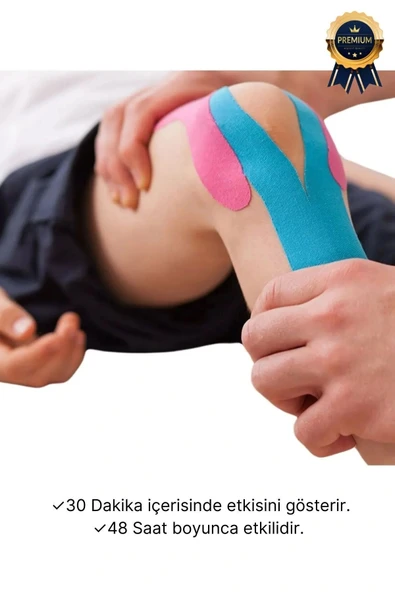 Hızlı Etkili Ten Rengi Bel Diz Omuz Boyun Sırt Bacak Kas Eklem Kinezyo IsıI Bandı 5cm x 5m - 3
