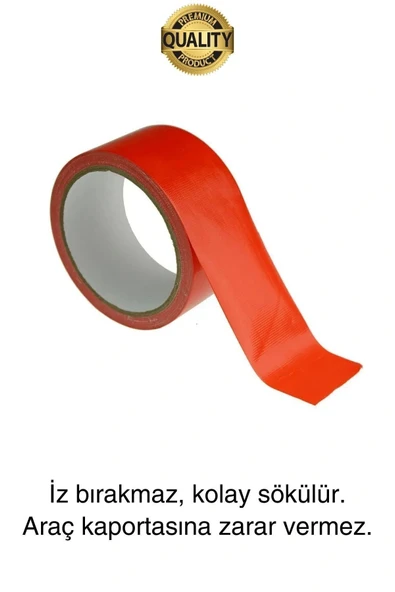 10 Adet İz Bırakmaz 50mmx30mt Araba Montaj Bandı Oto Araç Sabitleme Bant Ekstra Güçlü Suya Dayanıklı - Resim 3