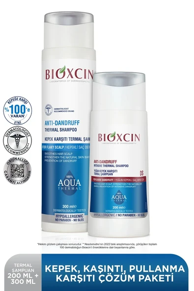 Bioxcin Aquathermal Kepeğe Karşı Etkili Şampuan Seti - 2
